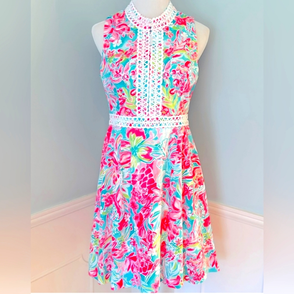 Lily Pulitzer Franci Dress "Multi Hot on the Scene" print